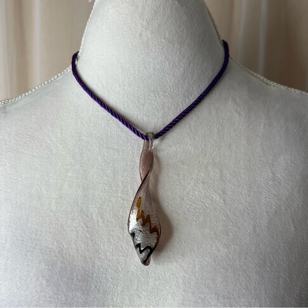 Murano Glass Pendant Necklace